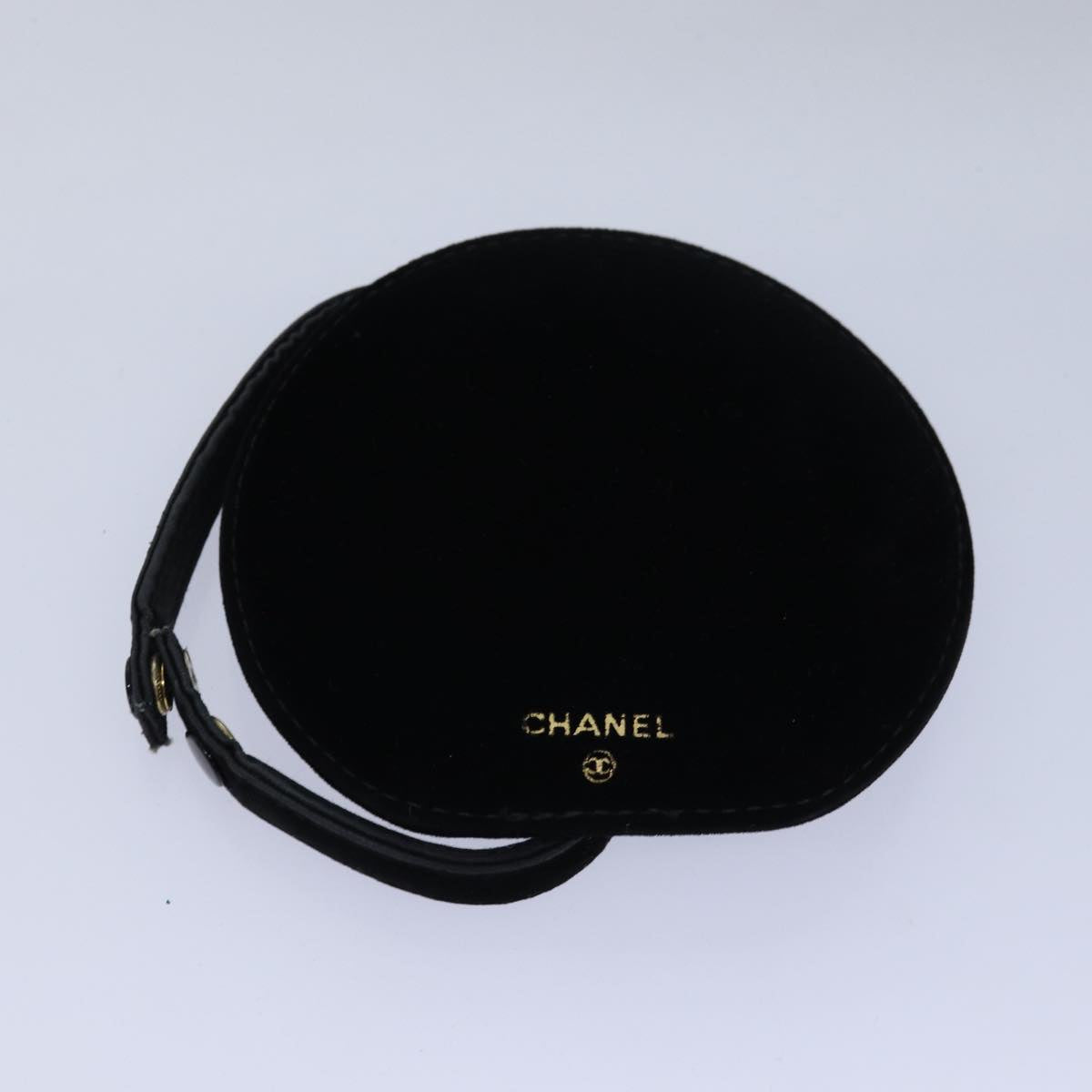 CHANEL COCO Mark Jewelry Case Jewelry Box Patent leather Black CC Auth 78395