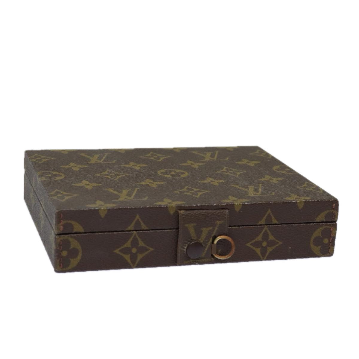 LOUIS VUITTON Monogram Jewelry Case Jewelry Box LV Auth 78404