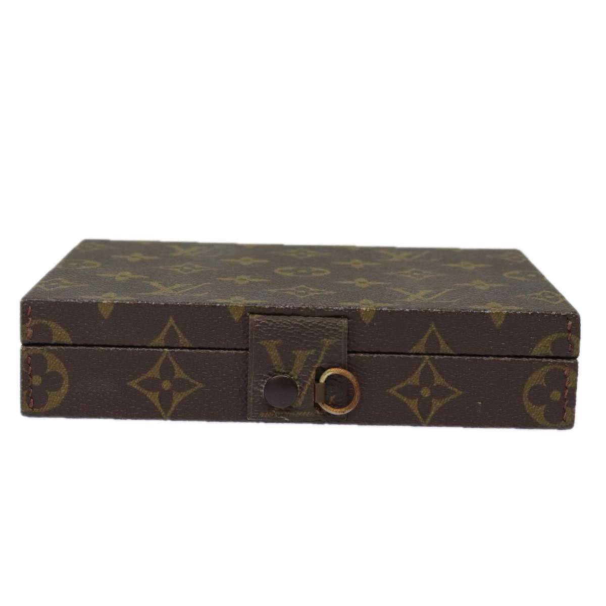 LOUIS VUITTON Monogram Jewelry Case Jewelry Box LV Auth 78404