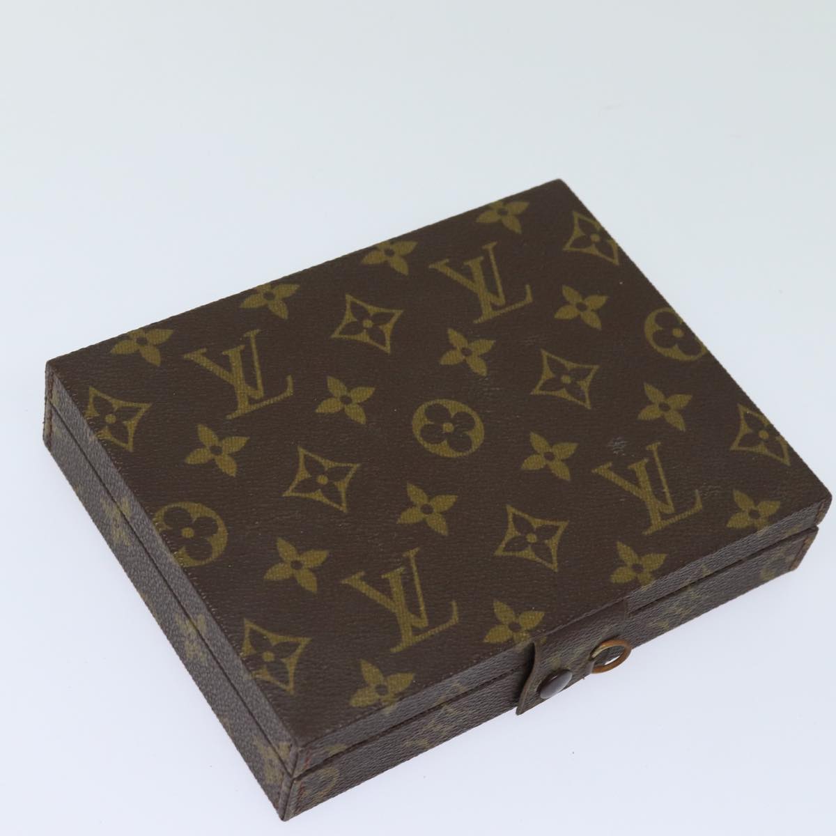 LOUIS VUITTON Monogram Jewelry Case Jewelry Box LV Auth 78404