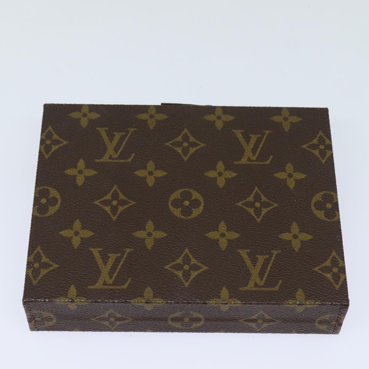 LOUIS VUITTON Monogram Jewelry Case Jewelry Box LV Auth 78404