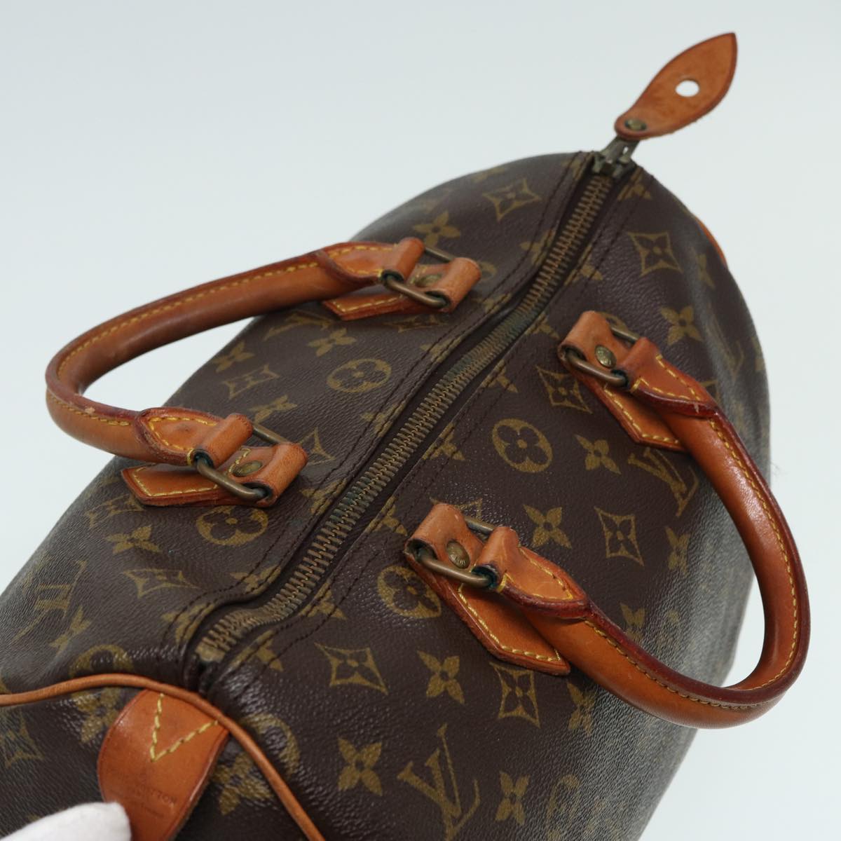 LOUIS VUITTON Monogram Speedy 30 Hand Bag Vintage M41526 LV Auth 78412