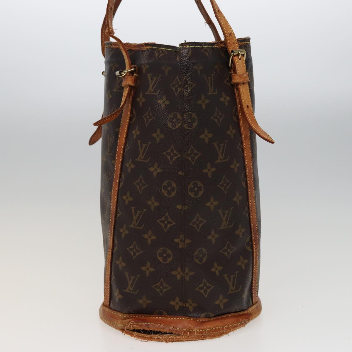 LOUIS VUITTON Monogram Bucket GM Shoulder Bag M42236 LV Auth 78414