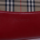 Burberrys Nova Check Tote Bag Canvas Beige Red Auth 78424-17