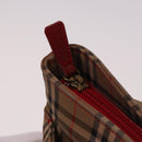 Burberrys Nova Check Tote Bag Canvas Beige Red Auth 78424-18