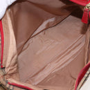 Burberrys Nova Check Tote Bag Canvas Beige Red Auth 78424-12