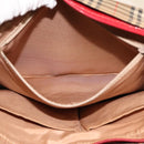Burberrys Nova Check Tote Bag Canvas Beige Red Auth 78424-21