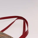 Burberrys Nova Check Tote Bag Canvas Beige Red Auth 78424-9