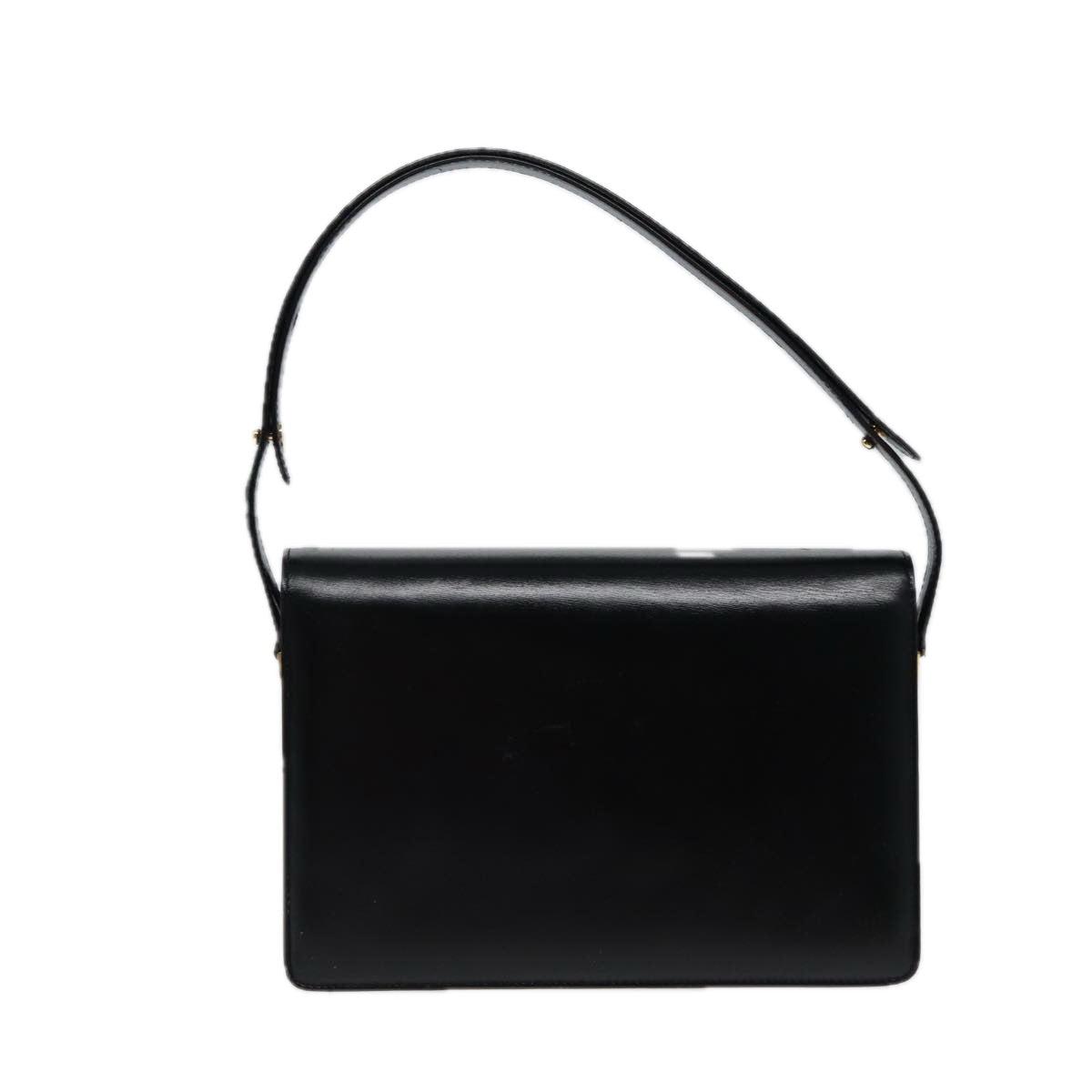 GUCCI Shoulder Bag Leather Black Auth 78441 - 0