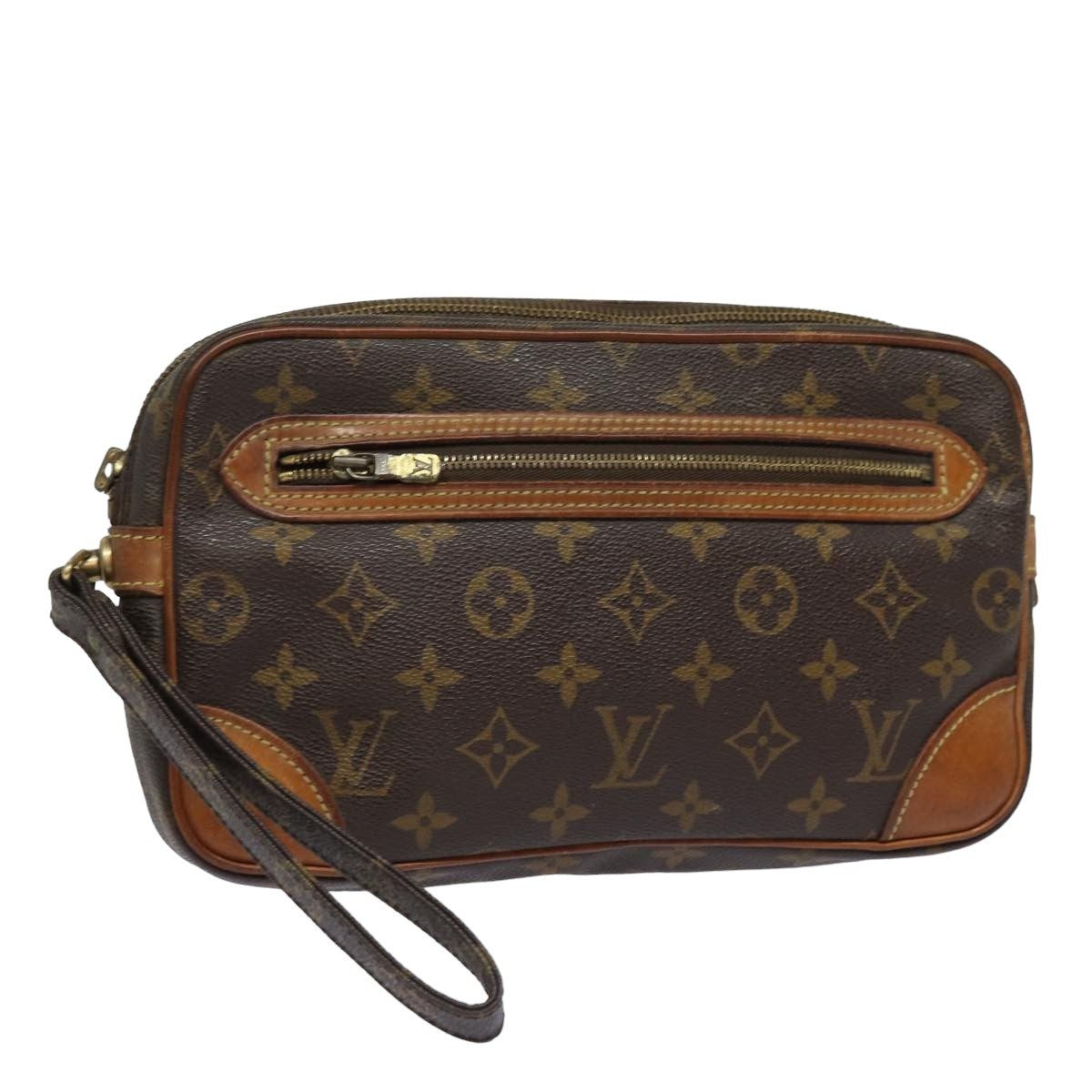 LOUIS VUITTON Monogram Marly Dragonne GM Clutch Bag M51825 LV Auth 78494