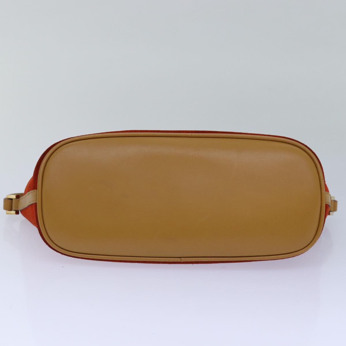 GUCCI Accessory Pouch Suede Orange 039 1103 Auth 78514