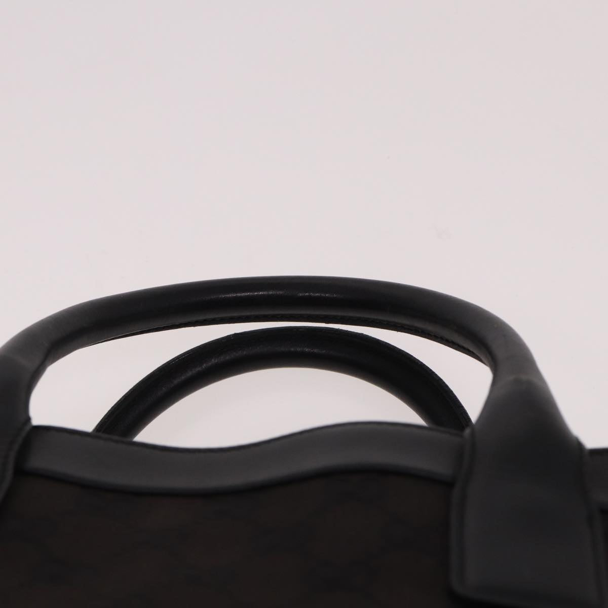 GUCCI GG Canvas Hand Bag Black 002 1121 Auth 78531