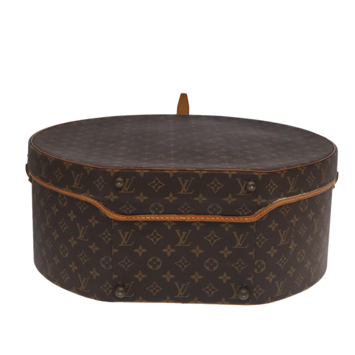 LOUIS VUITTON Monogram Hat Holder Boite Chapeau 50 Necktie Case LV Auth 78556A - 0