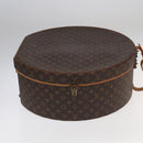 LOUIS VUITTON Monogram Hat Holder Boite Chapeau 50 Necktie Case LV Auth 78556A-4