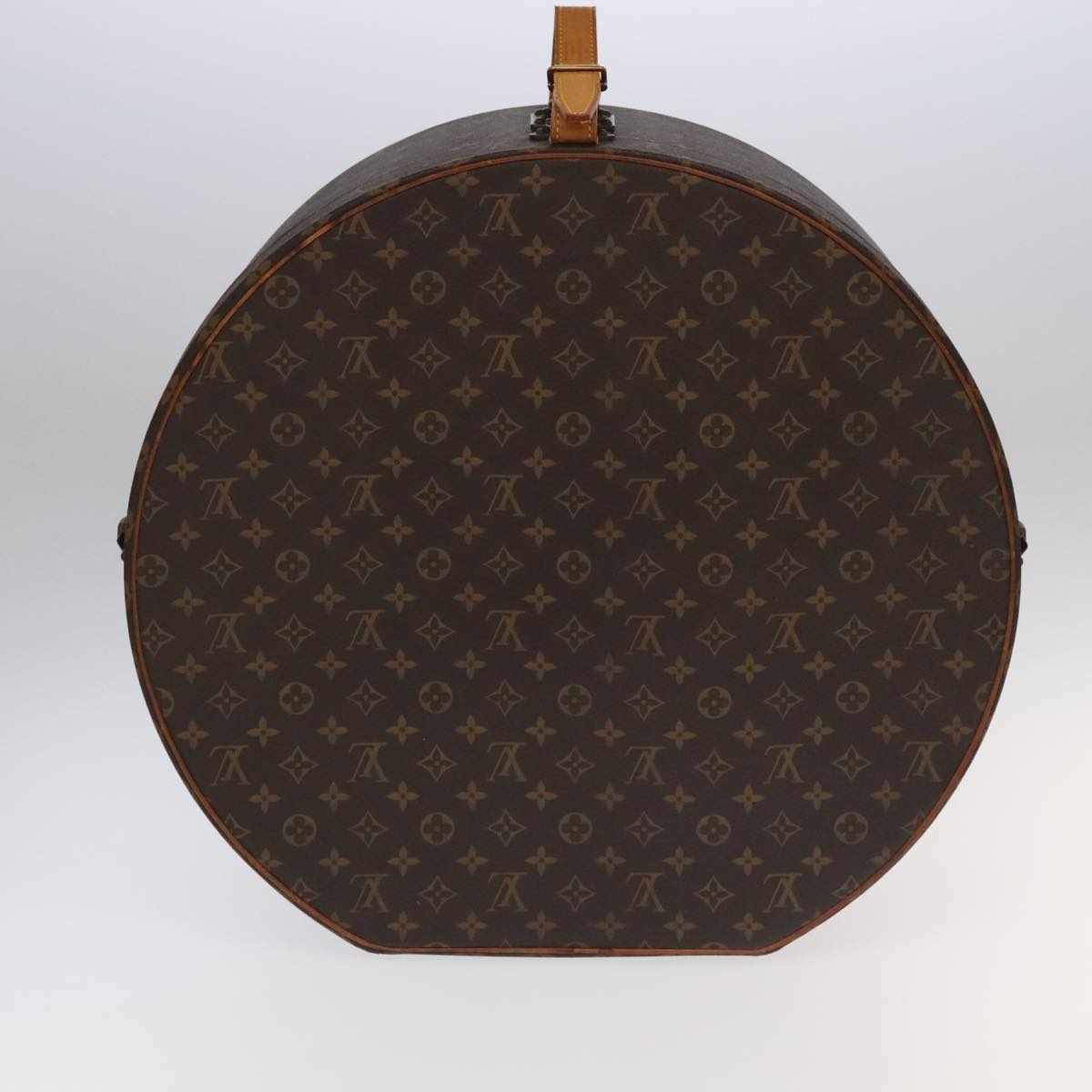 LOUIS VUITTON Monogram Hat Holder Boite Chapeau 50 Necktie Case LV Auth 78556A