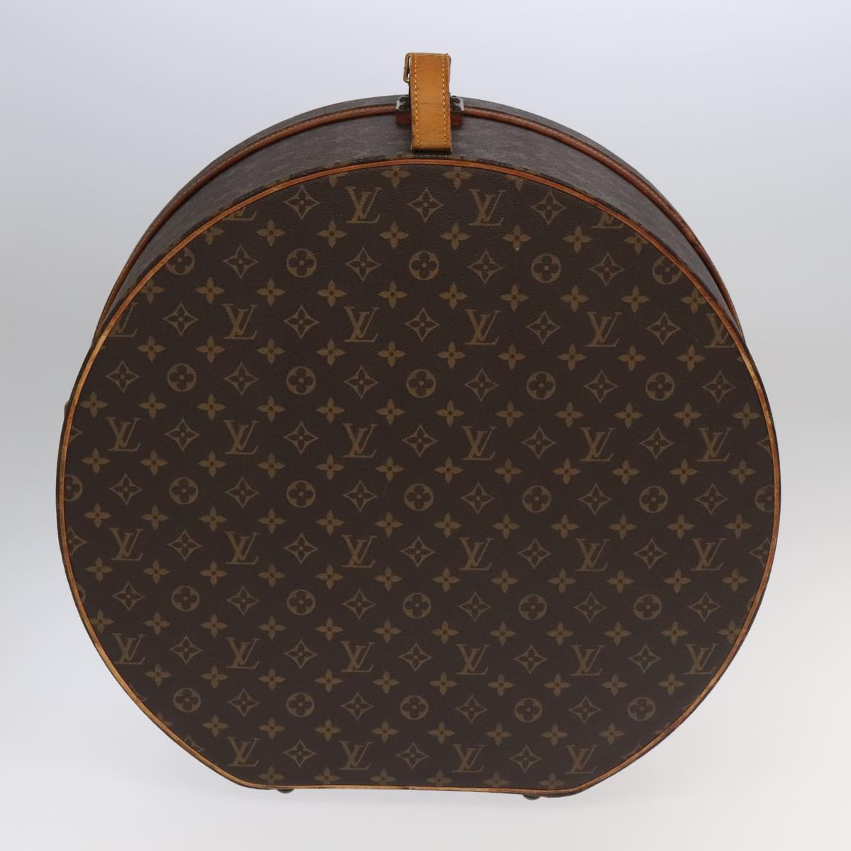 LOUIS VUITTON Monogram Hat Holder Boite Chapeau 50 Necktie Case LV Auth 78556A