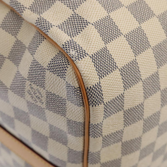 LOUIS VUITTON Damier Azur Keepall Bandouliere 55 Boston Bag N41429 Auth 78568SAV