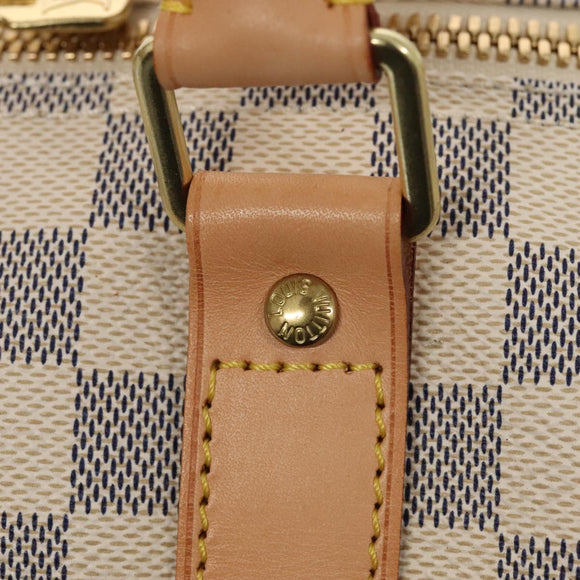 LOUIS VUITTON Damier Azur Keepall Bandouliere 55 Boston Bag N41429 Auth 78568SAV