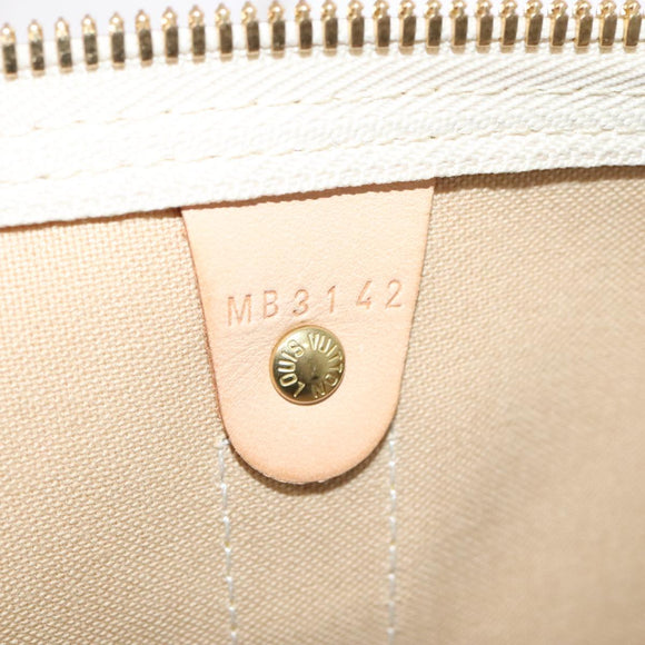 LOUIS VUITTON Damier Azur Keepall Bandouliere 55 Boston Bag N41429 Auth 78568SAV