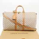 LOUIS VUITTON Damier Azur Keepall Bandouliere 55 Boston Bag N41429 Auth 78568SAV-12