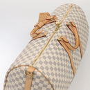 LOUIS VUITTON Damier Azur Keepall Bandouliere 55 Boston Bag N41429 Auth 78568SAV-6