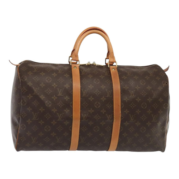 LOUIS VUITTON Monogram Keepall 50 Boston Bag M41426 LV Auth 78572