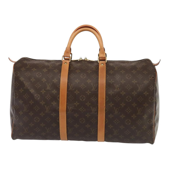 LOUIS VUITTON Monogram Keepall 50 Boston Bag M41426 LV Auth 78572
