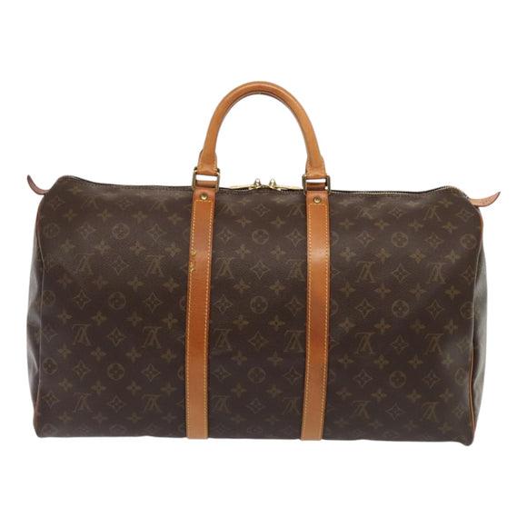 LOUIS VUITTON Monogram Keepall 50 Boston Bag M41426 LV Auth 78572