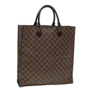 LOUIS VUITTON Damier Ebene Sac Plat Hand Bag N51140 LV Auth 78575-1