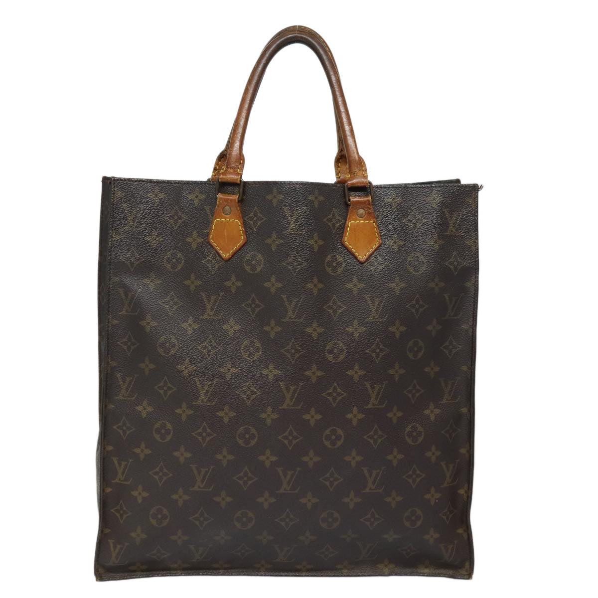 LOUIS VUITTON Monogram Sac Plat Hand Bag M51140 LV Auth 78583 - 0