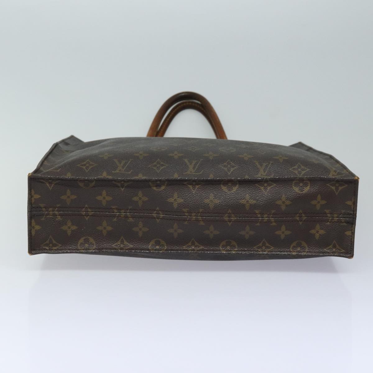 LOUIS VUITTON Monogram Sac Plat Hand Bag M51140 LV Auth 78583