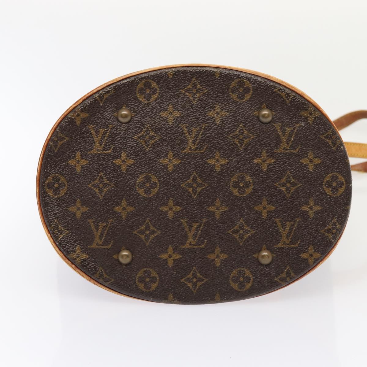 LOUIS VUITTON Monogram Bucket GM Shoulder Bag M42236 LV Auth 78586