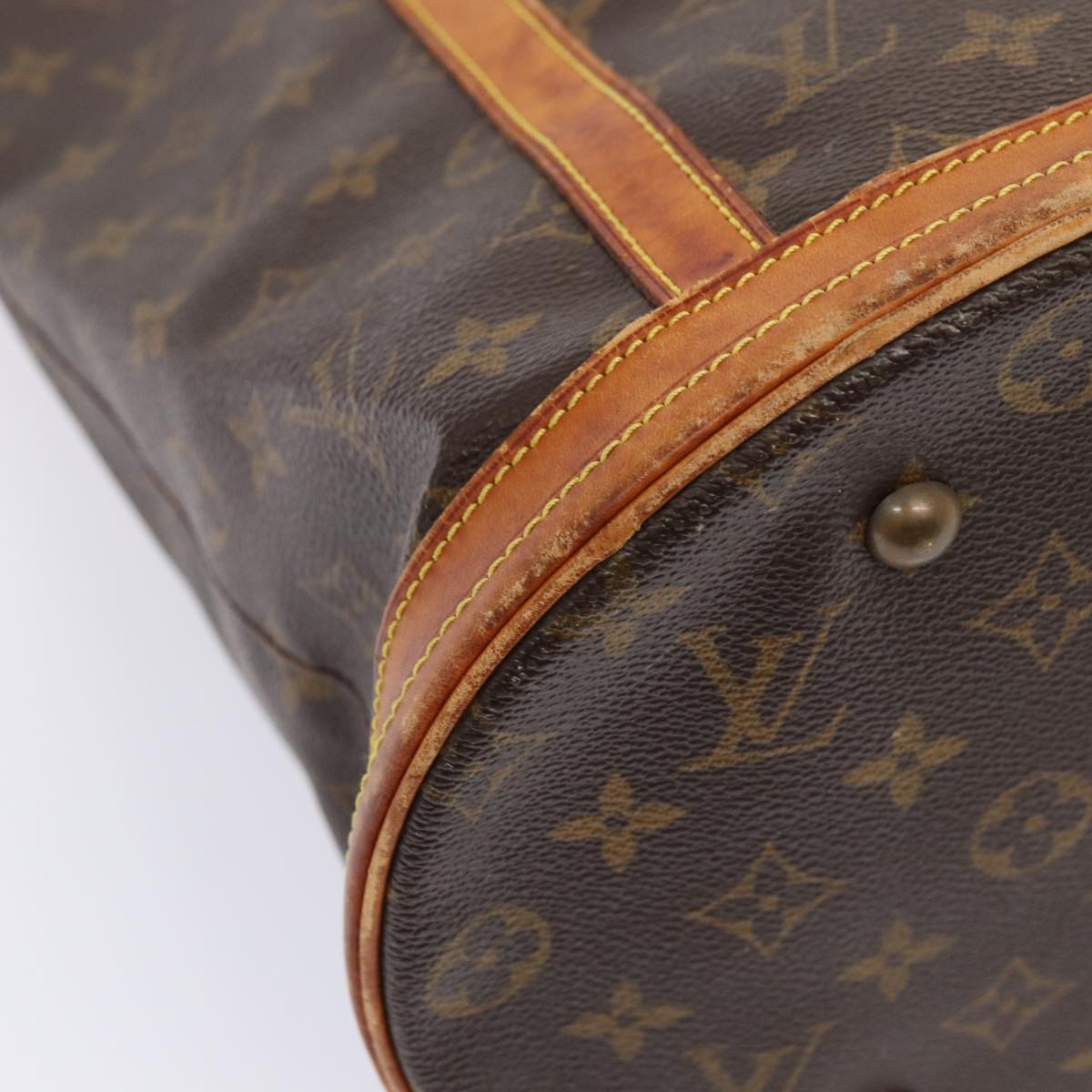 LOUIS VUITTON Monogram Bucket GM Shoulder Bag M42236 LV Auth 78586