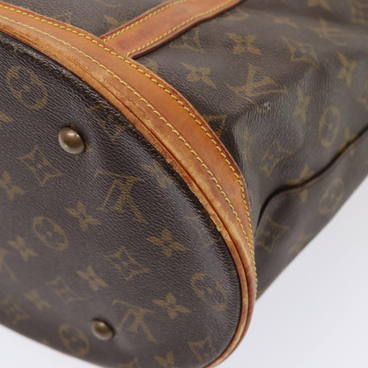 LOUIS VUITTON Monogram Bucket GM Shoulder Bag M42236 LV Auth 78586