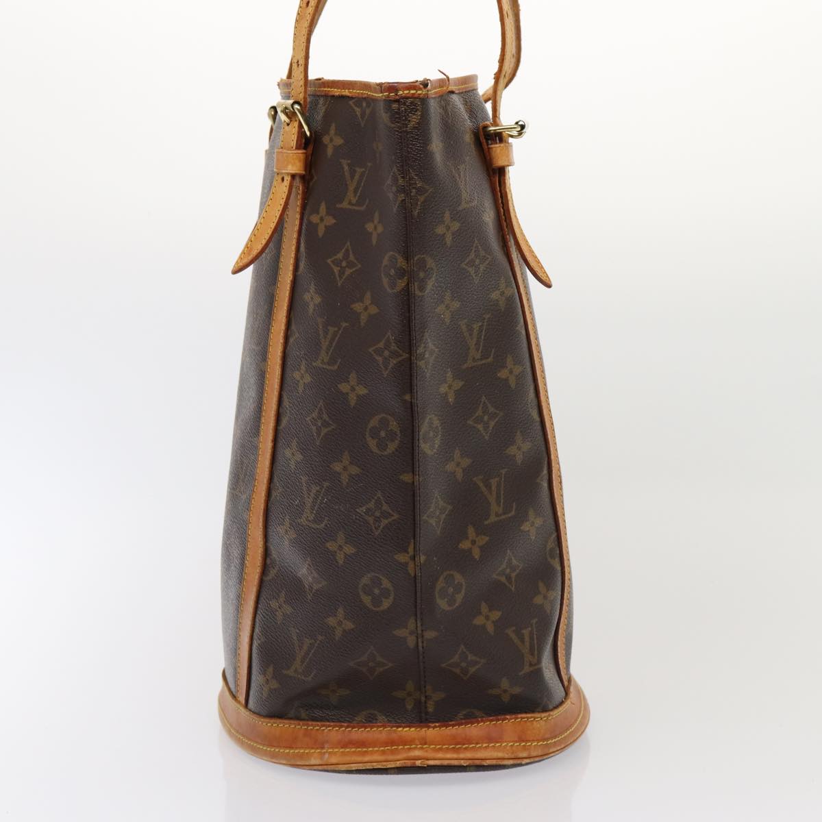 LOUIS VUITTON Monogram Bucket GM Shoulder Bag M42236 LV Auth 78586