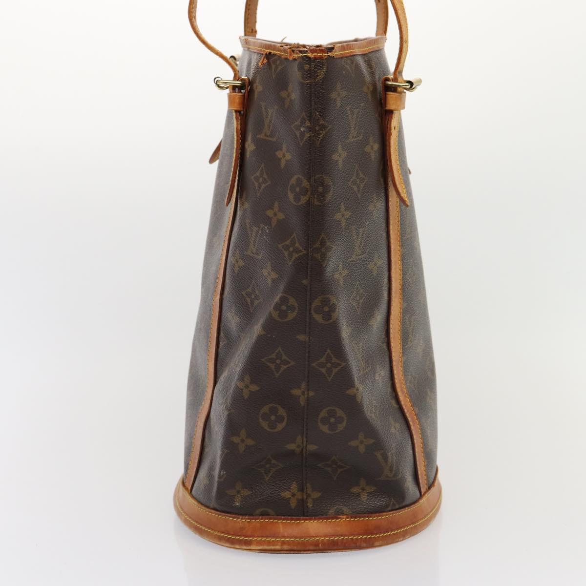 LOUIS VUITTON Monogram Bucket GM Shoulder Bag M42236 LV Auth 78586