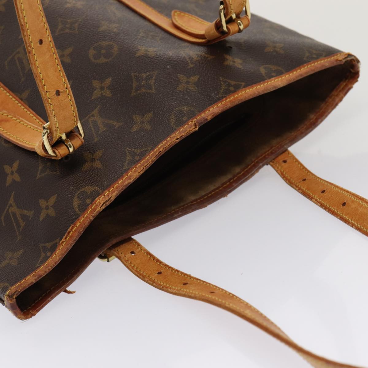 LOUIS VUITTON Monogram Bucket GM Shoulder Bag M42236 LV Auth 78586