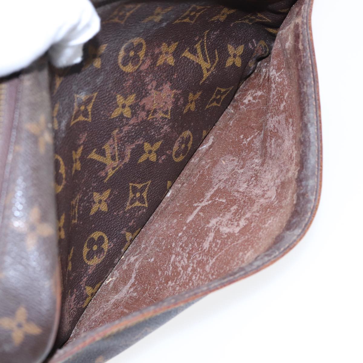 LOUIS VUITTON Monogram Compiegne 28 Clutch Bag M51845 LV Auth 78594