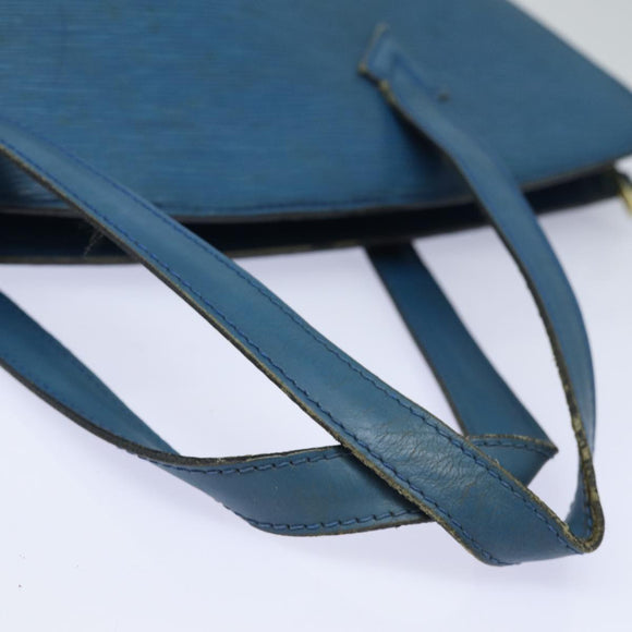 LOUIS VUITTON Epi Saint Jacques Shoulder Bag Blue M52275 LV Auth 78595