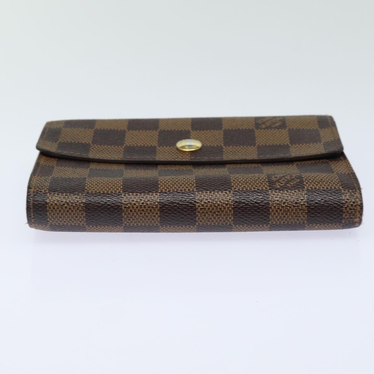 LOUIS VUITTON Damier Ebene Portefeuille Alexandra Wallet N63067 LV Auth 78606