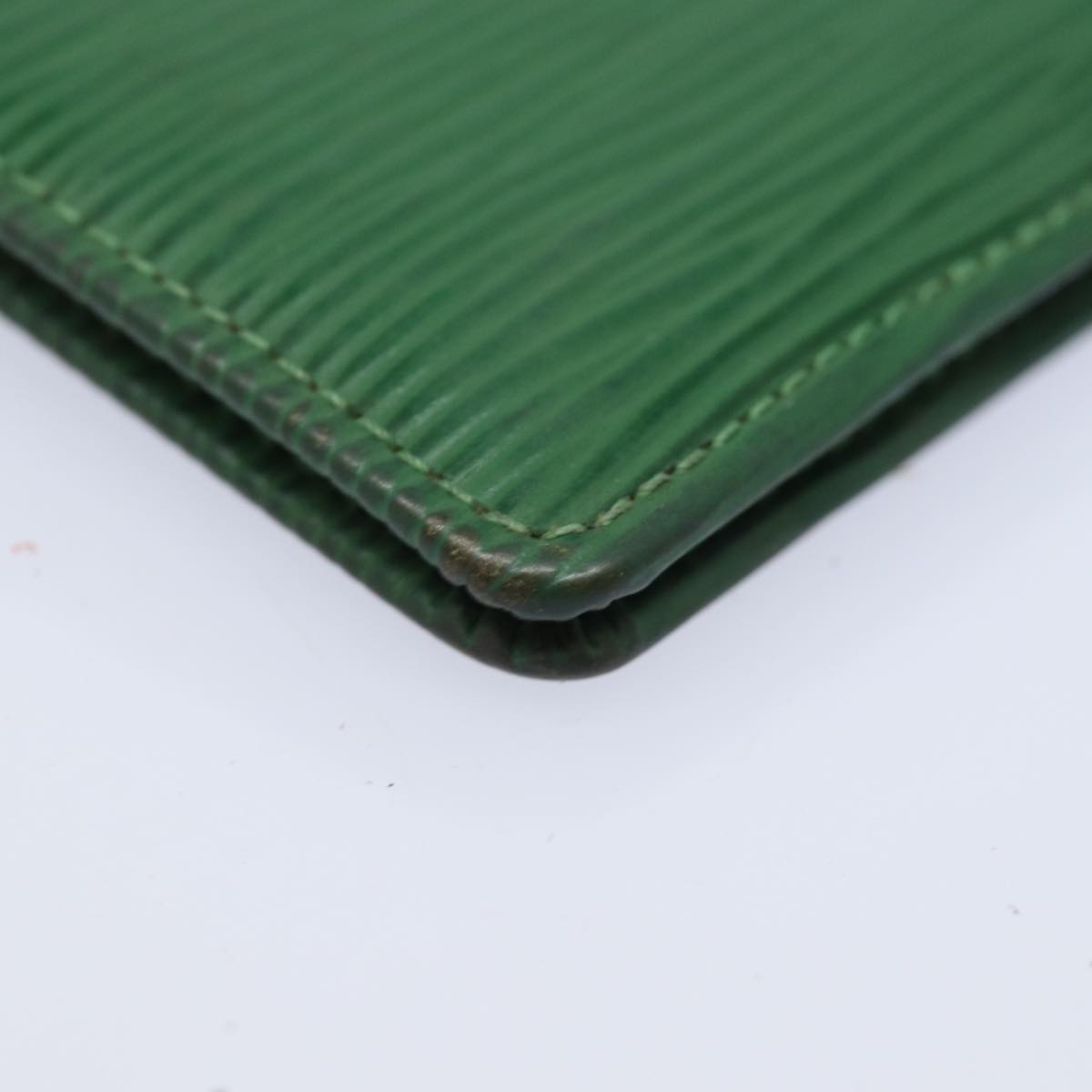 LOUIS VUITTON Epi Organizer Dupoch Card Case Green M63584 LV Auth 78626