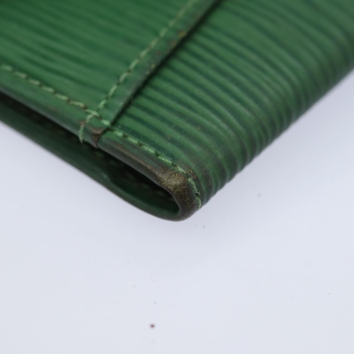 LOUIS VUITTON Epi Organizer Dupoch Card Case Green M63584 LV Auth 78626