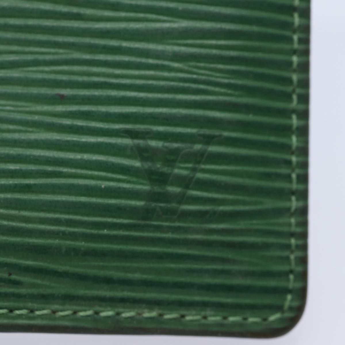 LOUIS VUITTON Epi Organizer Dupoch Card Case Green M63584 LV Auth 78626