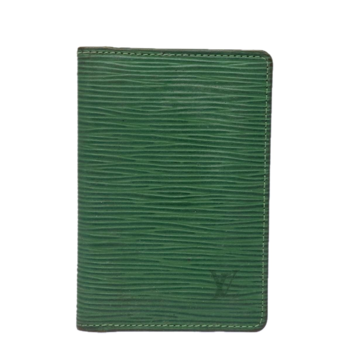 LOUIS VUITTON Epi Organizer Dupoch Card Case Green M63584 LV Auth 78626