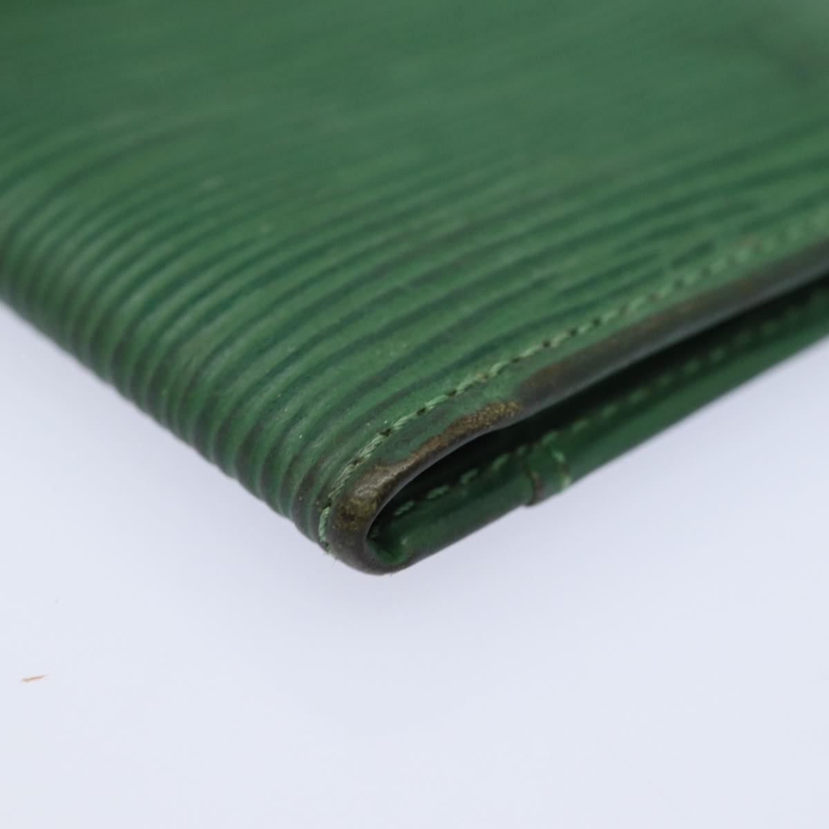 LOUIS VUITTON Epi Organizer Dupoch Card Case Green M63584 LV Auth 78626