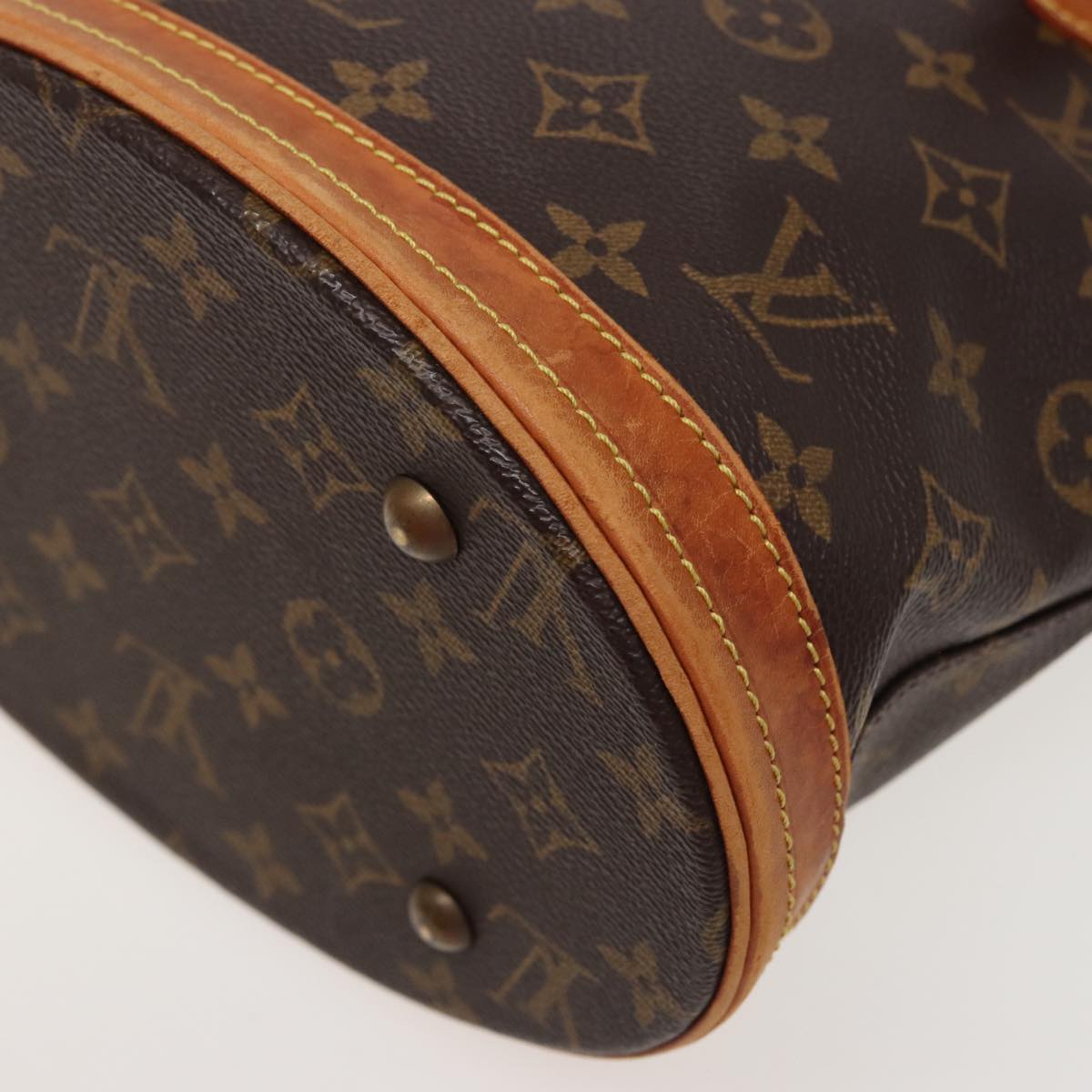 LOUIS VUITTON Monogram Bucket PM Shoulder Bag M42238 LV Auth 78634