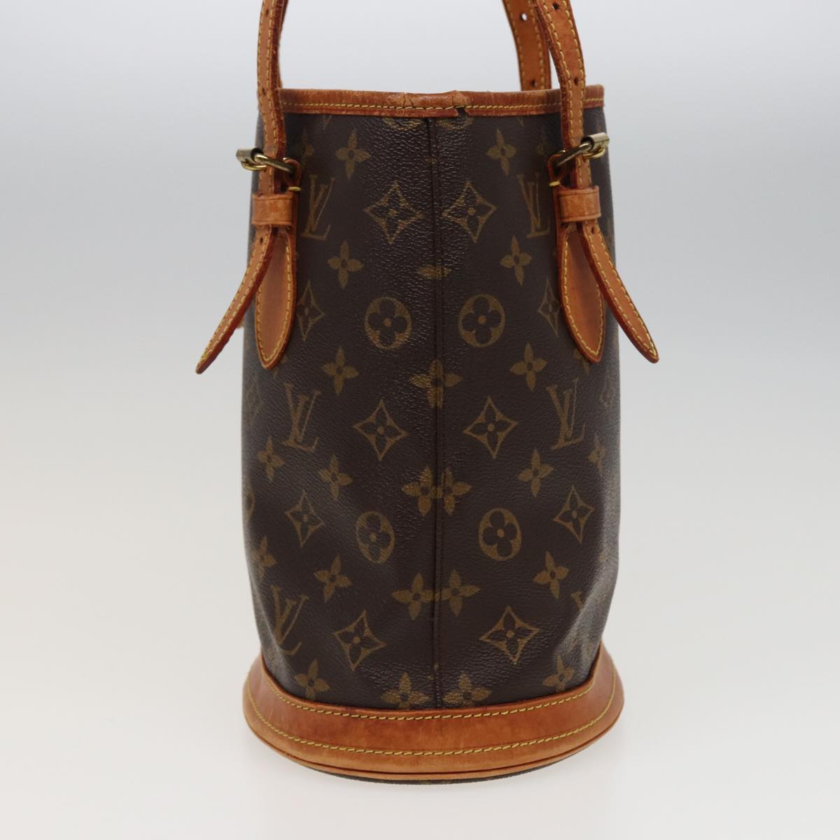 LOUIS VUITTON Monogram Bucket PM Shoulder Bag M42238 LV Auth 78634