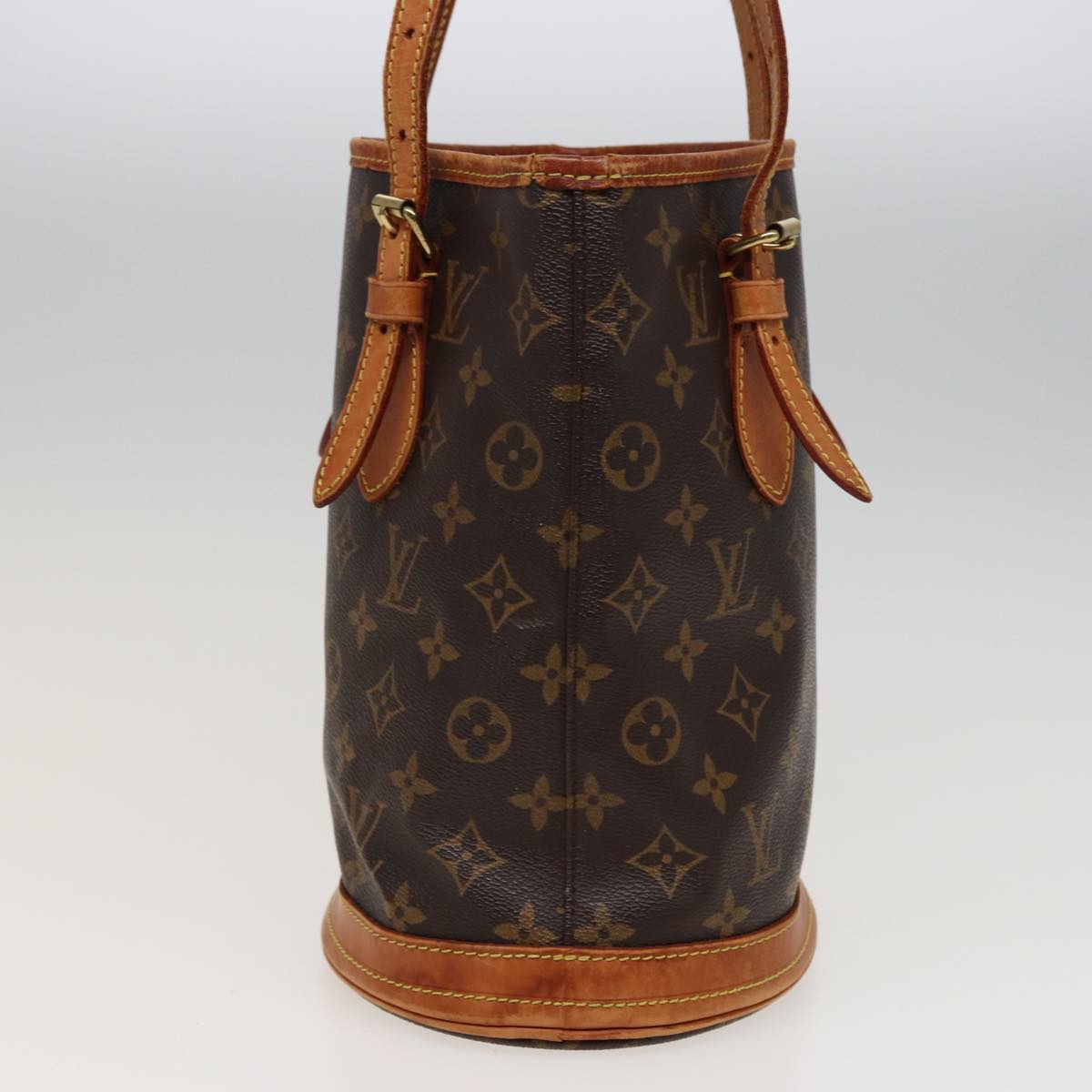 LOUIS VUITTON Monogram Bucket PM Shoulder Bag M42238 LV Auth 78634