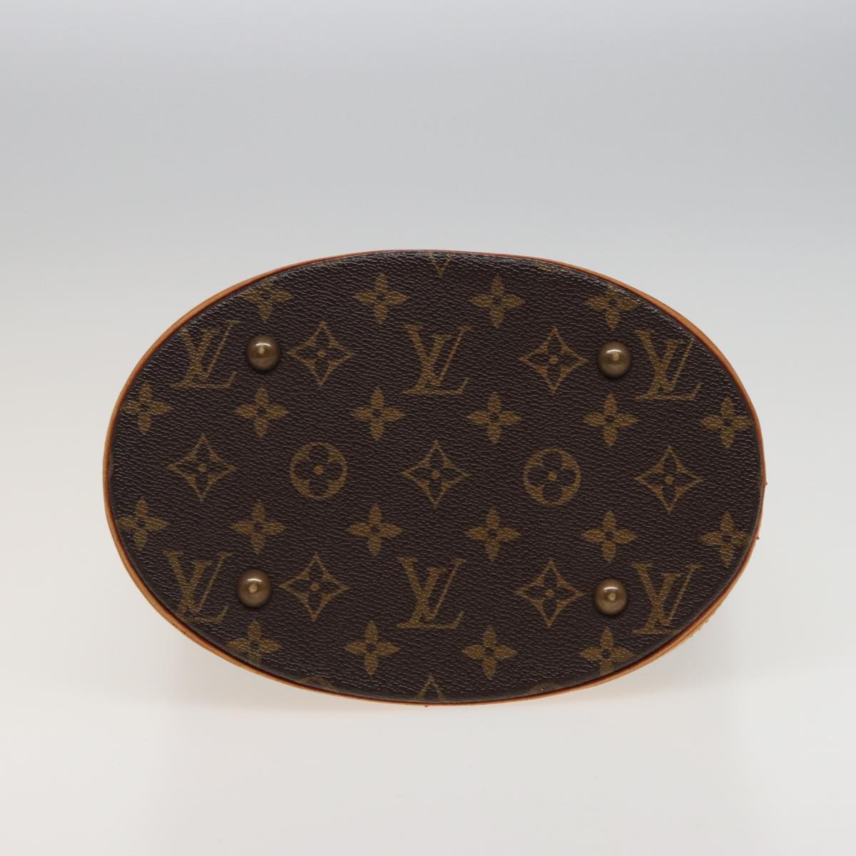 LOUIS VUITTON Monogram Bucket PM Shoulder Bag M42238 LV Auth 78634