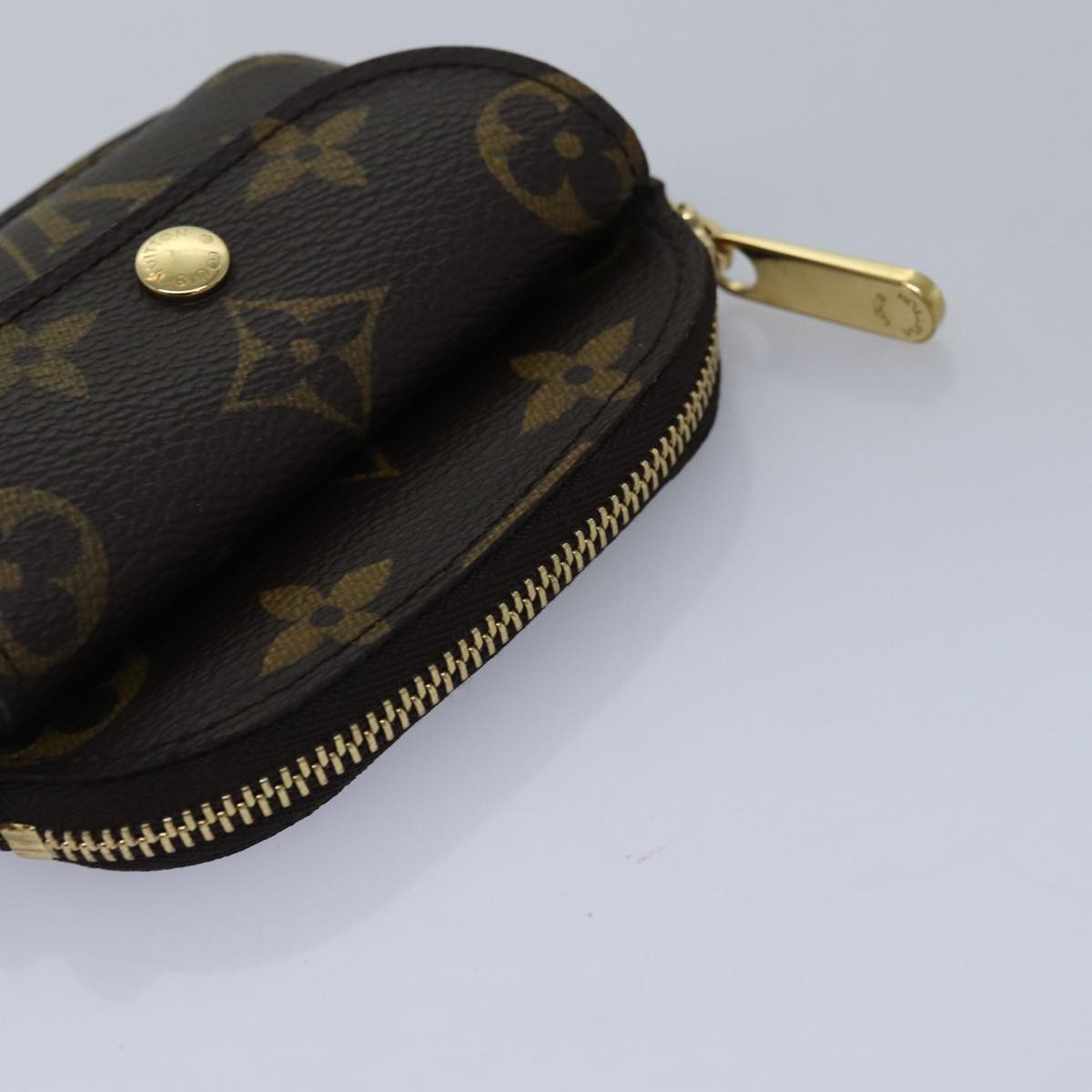 LOUIS VUITTON Monogram Porte Monnaie Schilling Coin Purse M60025 LV Auth 78635